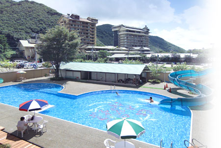 ふくしま 磐梯熱海温泉 萩姫の湯 栄楽館 公式ホームページ 平成25年夏 屋外プールのご案内