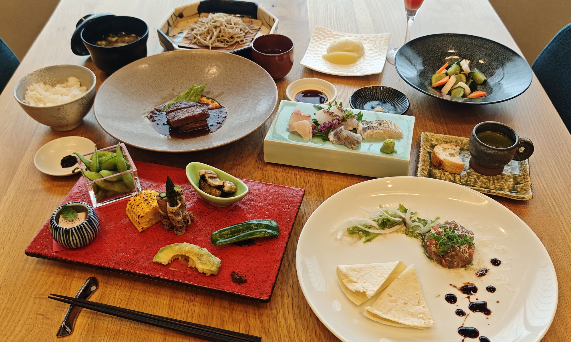 夏の料理全体写真